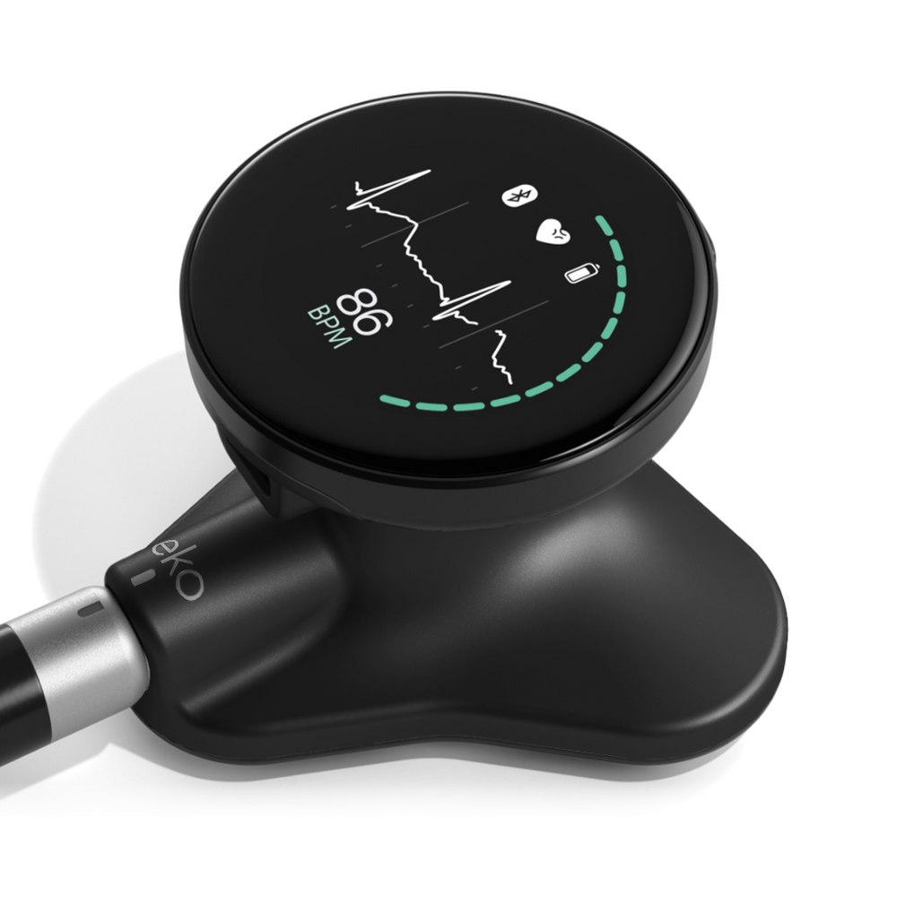 Eko CORE 500™ Digital Stethoscope - Black/Silver